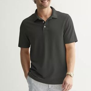EUC Croft & Barrow Charcoal Gray Short Sleeve Polo Shirt